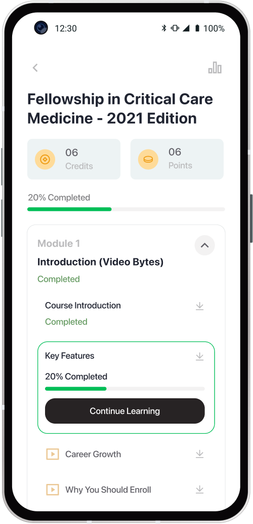 Course progress