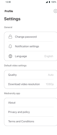 Application settings