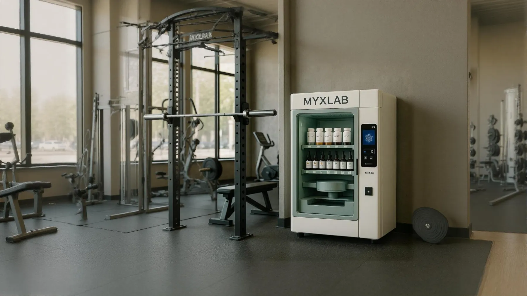 MyxLab dispenser concept used to connect the digital and physical experience